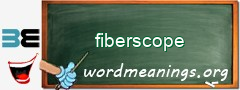 WordMeaning blackboard for fiberscope